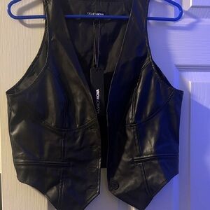 Fashion Nova Sleek Black Vest